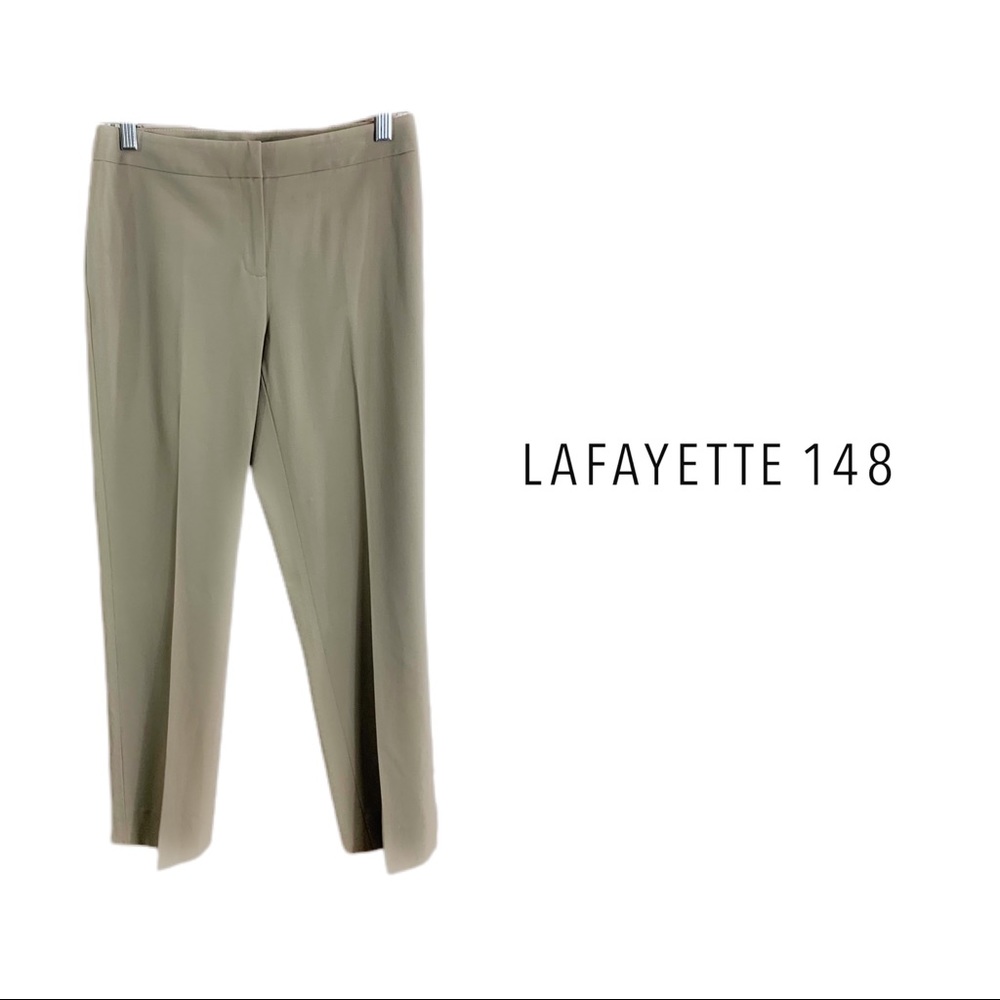 NEW Lafayette 148 New York Brown Wool Dress Pants